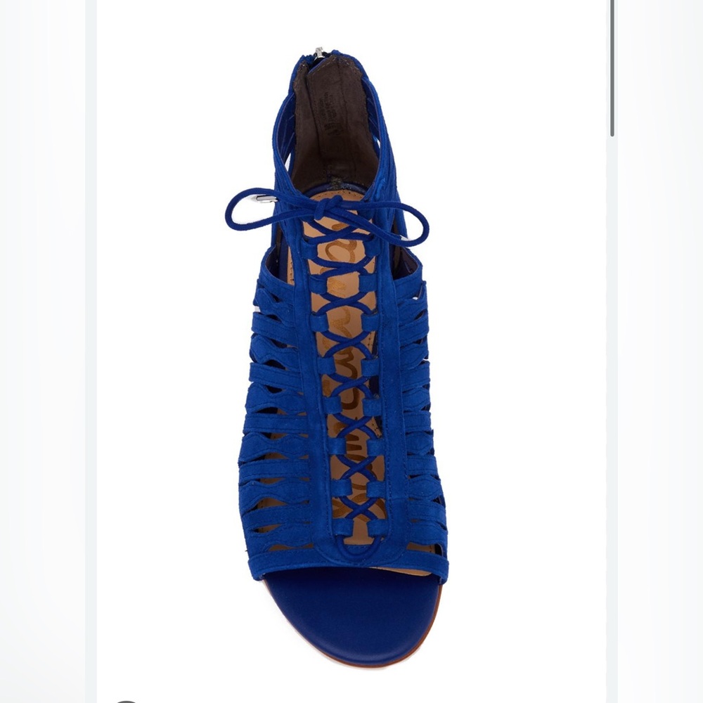 Sam Edelman • EUC • Women's Daleece Sandal in Royal Blue Suede • Size 8.5M